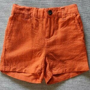 Janie and Jack Orange Linen Shorts